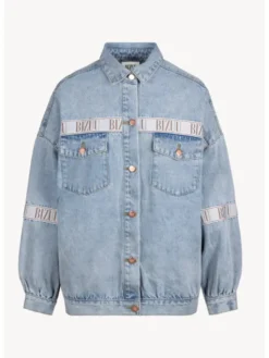 BIZUU Kurtka jeansowa PASSA Niebieski Standard Fit