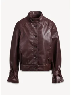 BIZUU Kurtka przejściowa ERONA JACKET Bordowy Standard Fit