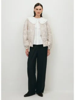BIZUU Kurtka przejściowa LUCISSE FLORAL JACKET Biały