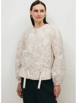 BIZUU Kurtka przejściowa LUCISSE FLORAL JACKET Biały