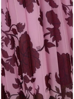 BIZUU Spódnica midi MINA Różowy Standard Fit