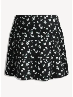 BIZUU Spódnica mini LANNIL ASSYMETRICAL SKIRT Czarny Standard Fit