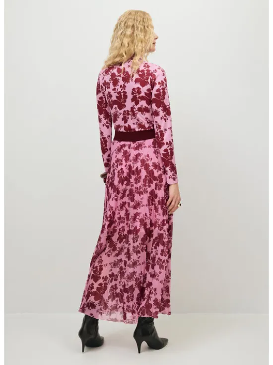 BIZUU Spódnica mini MINA FLORAL SKIRT Różowy Standard Fit