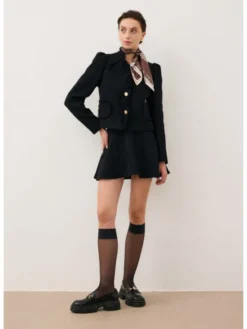 BIZUU Spódnica mini WENDYS Czarny Standard Fit