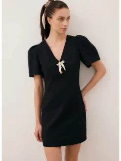 BIZUU Sukienka codzienna TIBA Czarny Standard Fit