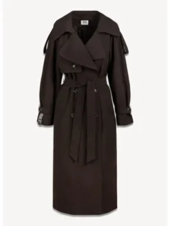 BIZUU Trencz RACHELLA OVERSIZED TRENCH COAT Brązowy