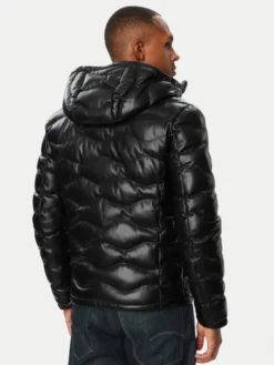 Blauer Kurtka skórzana 26WBLUL01490 007012 Czarny Slim Fit