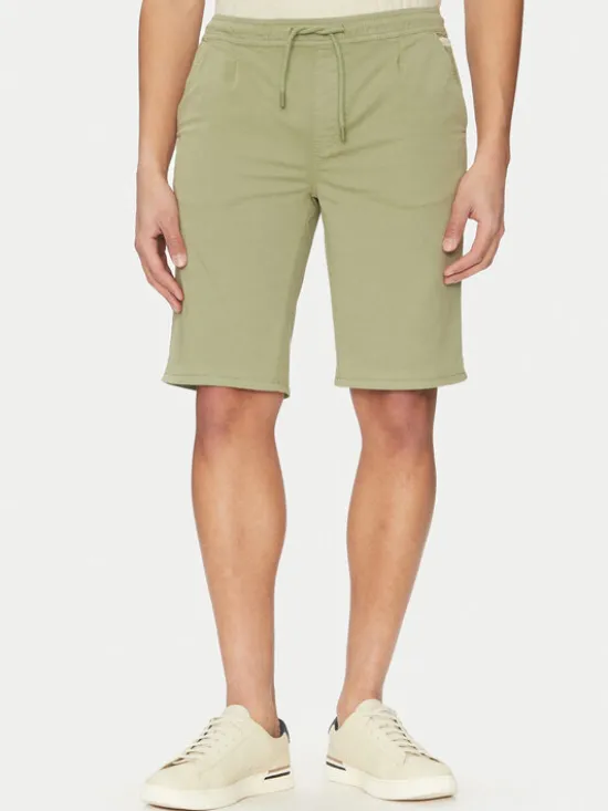 Blend Szorty materiałowe 20718156 Zielony Regular Fit