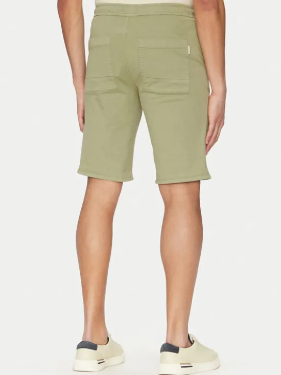 Blend Szorty materiałowe 20718156 Zielony Regular Fit
