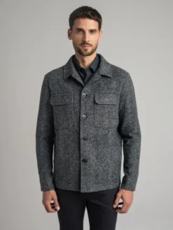 Borgio Koszula orotelli_g Granatowy Classic Fit