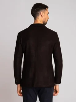 Borgio Marynarka almenno Brązowy Slim Fit
