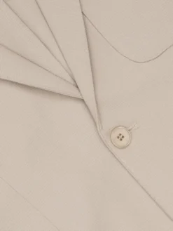 Borgio Marynarka genoni Beżowy Slim Fit