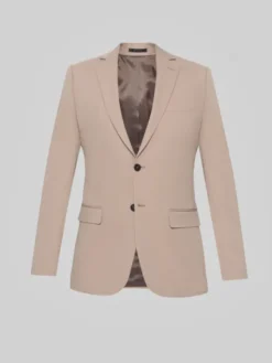 Borgio Marynarka lido Beżowy Slim Fit