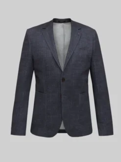 Borgio Marynarka lumarzo Granatowy Slim Fit