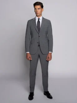 Borgio Marynarka portici Szary Slim Fit