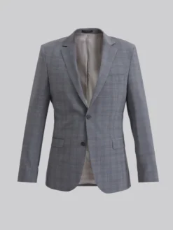 Borgio Marynarka portici Szary Slim Fit