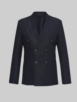 Borgio Marynarka sommariva_g Granatowy Slim Fit