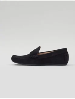 Borgio Mokasyny F304_zamsz_granat Granatowy