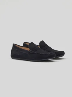 Borgio Mokasyny F300 navy Granatowy