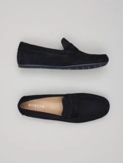 Borgio Mokasyny F300 navy Granatowy