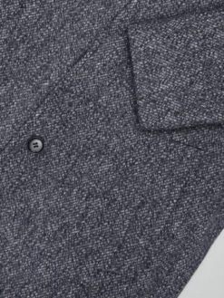 Borgio Płaszcz wełniany rivara_g1 Granatowy Slim Fit