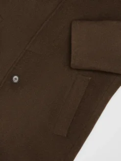 Borgio Płaszcz wełniany rivara_br Brązowy Slim Fit
