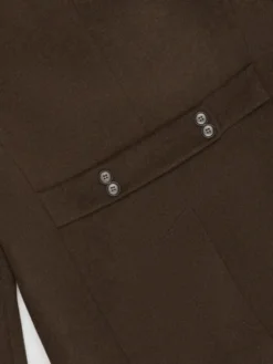 Borgio Płaszcz wełniany rivara_br Brązowy Slim Fit
