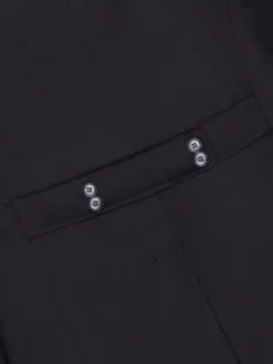 Borgio Płaszcz wełniany rivara_g Granatowy Slim Fit