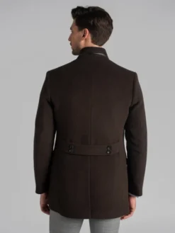 Borgio Płaszcz wełniany rizziconi Brązowy Slim Fit