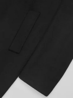 Borgio Płaszcz wełniany sferro Czarny Slim Fit