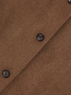 Borgio Płaszcz wełniany sferro Brązowy Slim Fit