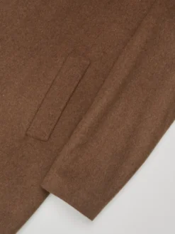 Borgio Płaszcz wełniany sferro Brązowy Slim Fit