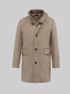 Borgio Płaszcz zimowy pontelongo Beżowy Slim Fit