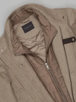 Borgio Płaszcz zimowy pontelongo Beżowy Slim Fit