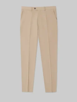 Borgio Spodnie garniturowe bronte Beżowy Super Slim Fit