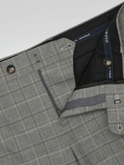 Borgio Spodnie garniturowe caronia Szary Classic Fit