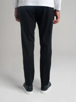 Borgio Spodnie garniturowe gavello_g Granatowy Slim Fit