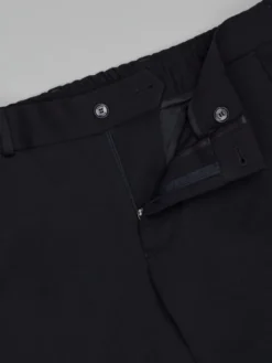 Borgio Spodnie garniturowe gavello_g Granatowy Slim Fit