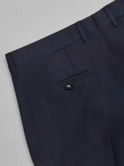 Borgio Spodnie garniturowe lambrate Granatowy Slim Fit