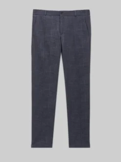 Borgio Spodnie garniturowe lumarzo Granatowy Slim Fit