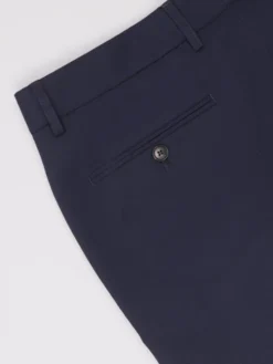 Borgio Spodnie garniturowe parma Granatowy Slim Fit