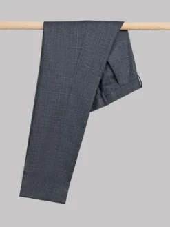 Borgio Spodnie garniturowe rapallo Szary Slim Fit