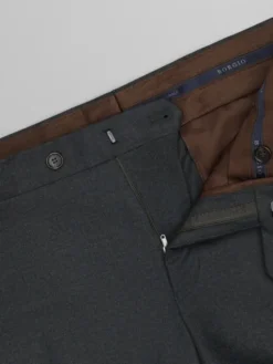 Borgio Spodnie garniturowe zogno Zielony Slim Fit