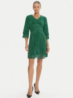 Bruuns Bazaar Sukienka koktajlowa Brella Zabina BBW4533 Zielony Regular Fit