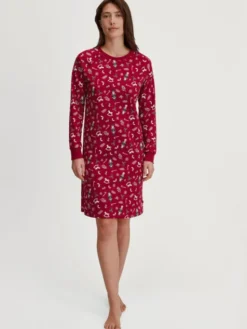 Calida Koszula nocna 31395 Czerwony Comfortable Fit