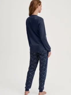 Calida Piżama 45151 Granatowy Regular Fit