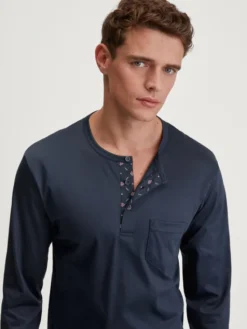 Calida Piżama 45480 Granatowy Regular Fit