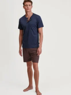 Calida Piżama 46681 Granatowy Regular Fit