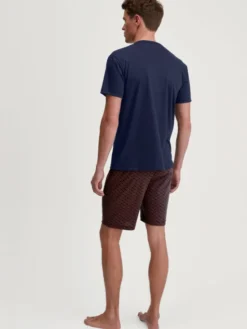 Calida Piżama 46681 Granatowy Regular Fit