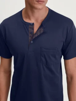 Calida Piżama 46681 Granatowy Regular Fit